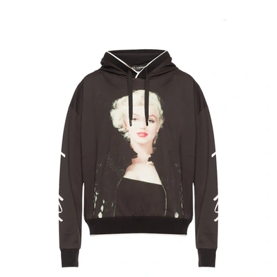 Dolce & Gabbana Marilyn Monroe Sweatshirt In Black