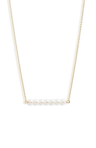 POPPY FINCH CULTURED PEARL LINEAR PENDANT NECKLACE