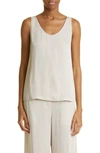 Fabiana Filippi Scoop Neck Tank In Dune