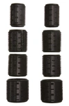 Kitsch Assorted 8-pack Ceramic Thermal Hair Rollers In Black