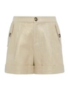 L Agence Safari Short In Pebble/gold