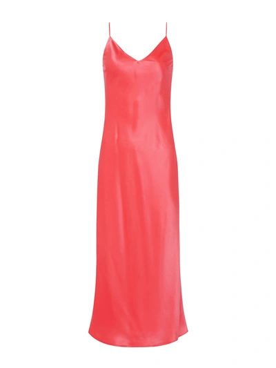 L Agence Seridie Dress In Neon Coral