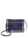 FENDI Multicolor Studded Leather Pouch