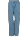 ATTICO BEN IN EOH COTTON DENIM JEANS