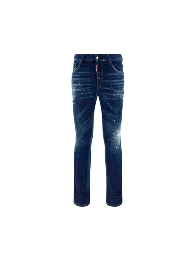 Dsquared2 Paint-splatter Straight-leg Jeans In Default Title