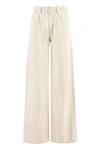 Mother `high Waisted Pouty Prep` Jeans In Panna