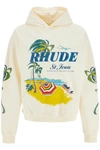 RHUDE RHUDE 'BEACH CLUB' PRINTED HOODIE
