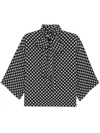 Saint Laurent Satin Blouse In Black