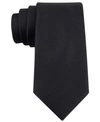 Calvin Klein King Cord Solid Tie In Black