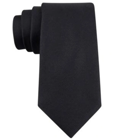 Calvin Klein King Cord Solid Tie In Black