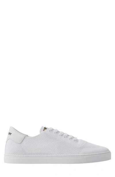 Burberry Men's Robin Low-top Sneakers In Optic White