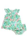 LILLY PULITZER CECILY FLORAL DRESS & BLOOMERS