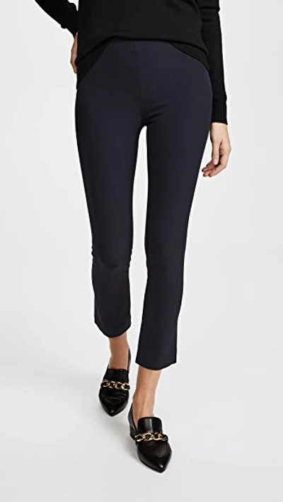 Veronica Beard Cropped Stretch-crepe Skinny Trousers In Black