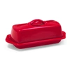 Chantal Full Size Ceramic Butter Dish, 8.5 Inch In Red