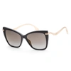 Jimmy Choo Women's Selbygs-0807-fq 57mm Black Sunglasses In Black