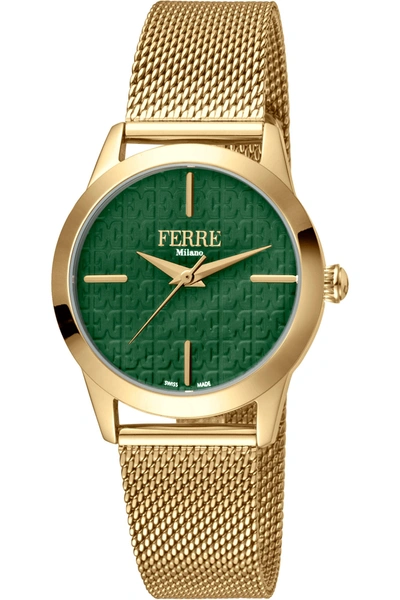 Ferre Milano Women's Fashion 31mm Quartz Watch In Gold