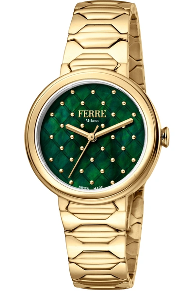 Ferre Milano Women's Fashion 32mm Quartz Watch In Gold