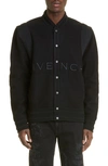 GIVENCHY GIVENCHY LOGO VIRGIN WOOL BOMBER JACKET