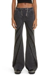 Dion Lee Darted Flared Jeans In Black