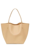 Mansur Gavriel Everyday Soft Leather Tote Bag In Sand