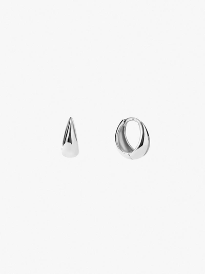 Ana Luisa Bold Huggie Hoops In Silver