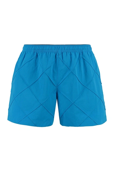 Bottega Veneta Nylon Swim Shorts In Light Blue