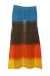 Etro Cable-knit Skirt In Multicolor