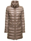 Herno Iconico Quilted Down Jacket In Beige