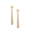 CHARLOTTE CHESNAIS Gold Long Drop Earrings,727849521805280301