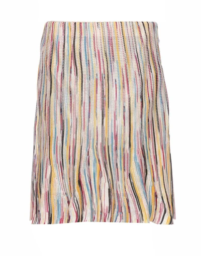 Missoni Striped Knitted Skirt In Multicolour