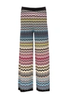 Missoni Crochet-knit Cotton-blend Wide-leg Pants In Multicolour