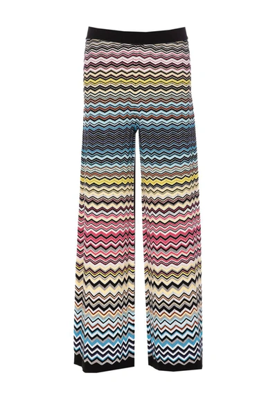 Missoni Zigzag-pattern Trousers In Multi