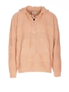 Nick Fouquet Drawstring-hood Knitted Jumper In Pink