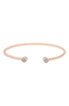 Meshmerise Diamond Bangle Bracelet In Rose