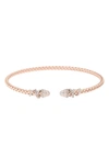 Meshmerise Diamond Bangle Bracelet In Rose