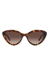 KATE SPADE JUNIGS 55MM GRADIENT CAT EYE SUNGLASSES