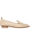 NICHOLAS KIRKWOOD BEYA TEXTURED-LEATHER POINT-TOE FLATS