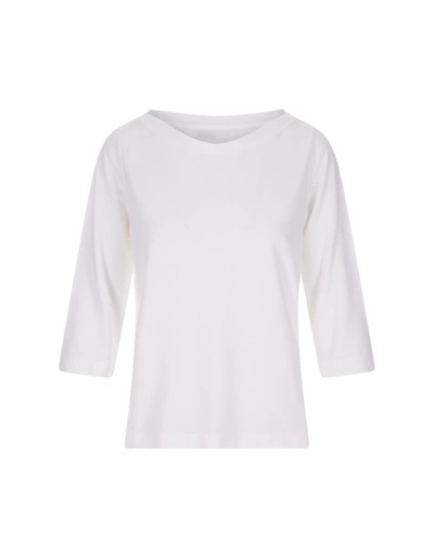 Zanone White Jumper With 3/4 Sleeve