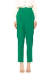 Alexia Admor Zayna Belted Cigarette Pants In Bright Green