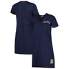 Mitchell & Ness Women's  Navy Distressed New York Yankees Cooperstown Collection V-neck Dress In Navy
