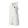 Concepts Sport Cream Texas Rangers Montana Hacci Knit Romper In Cream