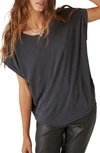 Lucky Brand Sandwash T-shirt In 001 Lucky Black