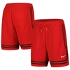 NIKE NIKE RED WNBA LOGOWOMAN TEAM 13 CROSSOVER PERFORMANCE SHORTS