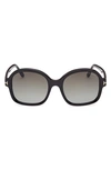 TOM FORD HANLEY 57MM GRADIENT BUTTERFLY SUNGLASSES