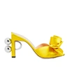 Gucci Shawana Embellished Satin Mules In Yellow