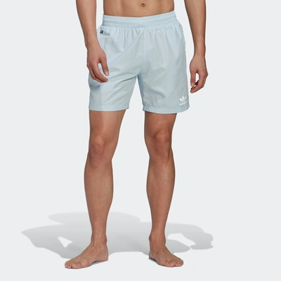 Adidas Originals Men's Adidas Adicolor Essentials Trefoil Swim Shorts In Blue