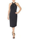 Julia Jordan Sleeveless Twist Neck Sheath Dress In Black