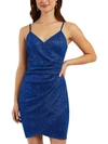 BCX WOMENS GLITTER MINI COCKTAIL AND PARTY DRESS