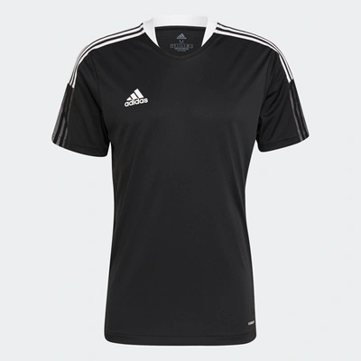 Adidas Originals Adidas Men's Tiro 23 League Slim-fit Performance 3-stripes T-shirt In Black