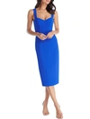 DRESS THE POPULATION WOMENS FITTED SLEEVELESS BODYCON DRESS